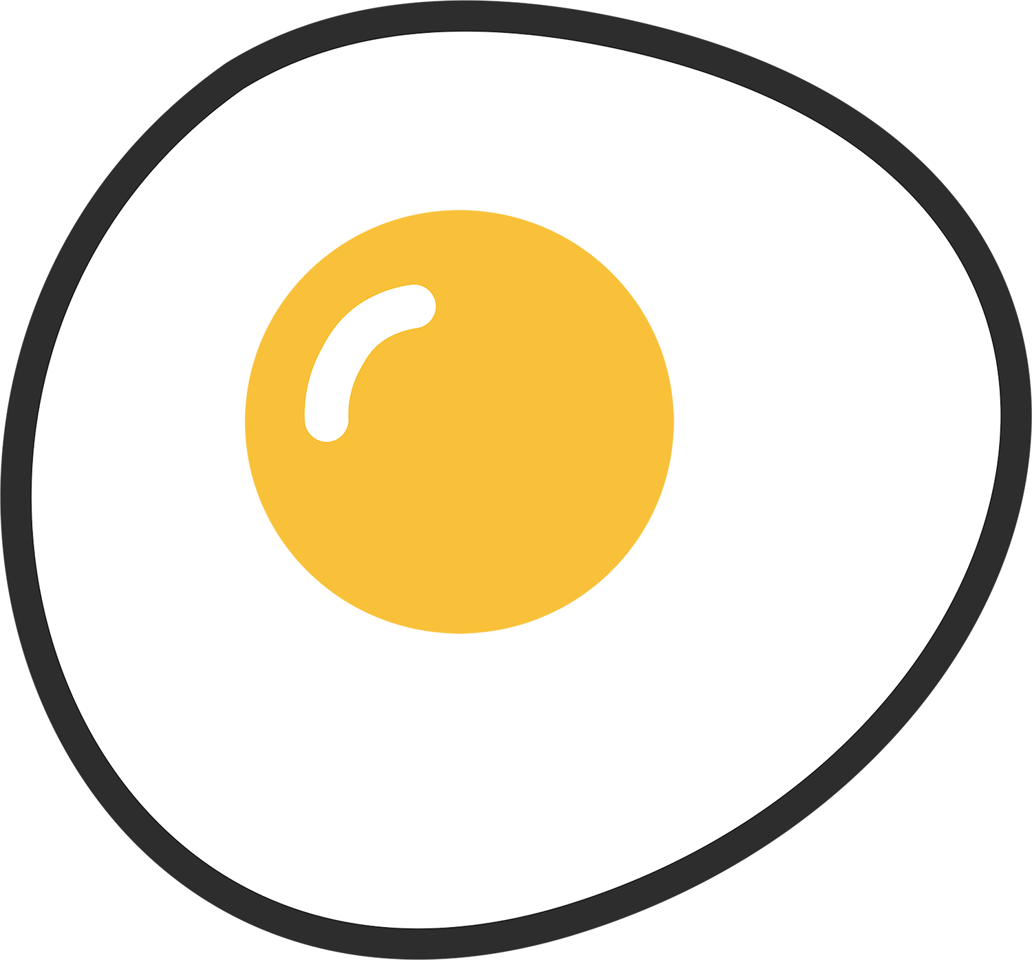 cracked open egg